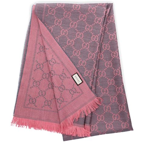 grey and pink gucci scarf|gucci neckerchief.